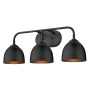 Golden Lighting Zoey 3 Light 7" Wide Vanity Light Matte Black